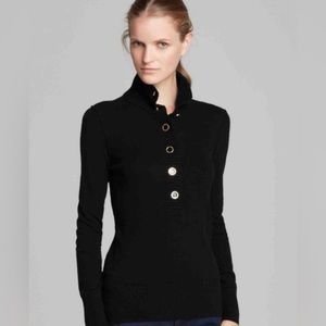 Tory Burch Button Up Sweater in Black size XL